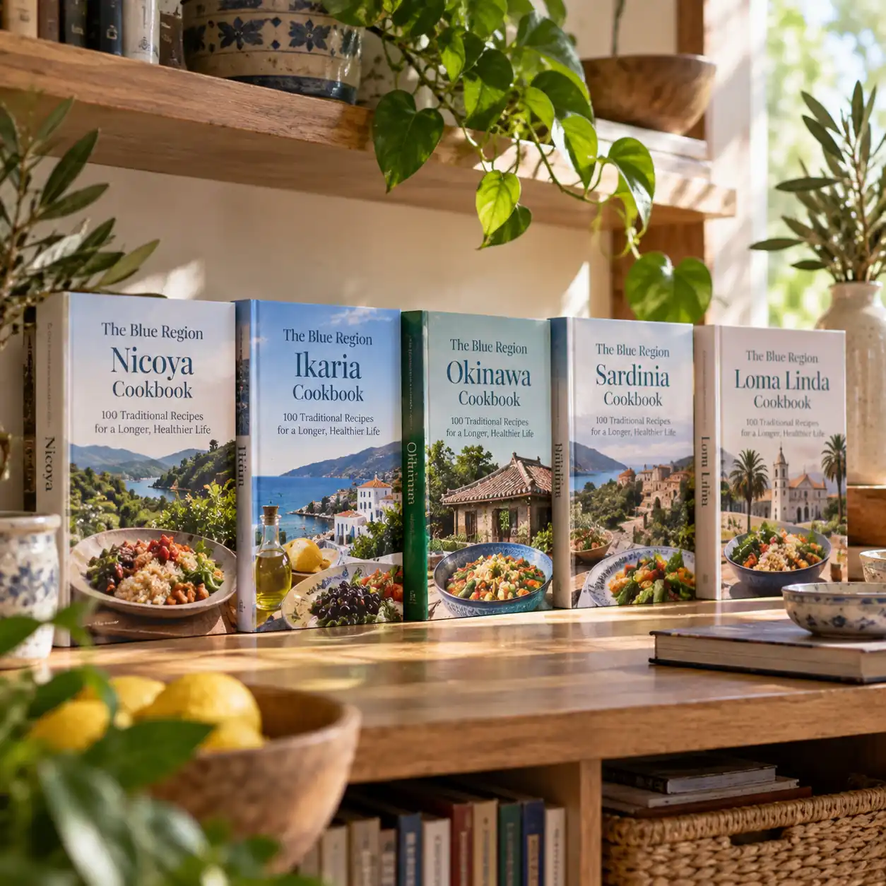 Books and guides on Blue Regions food and longevity