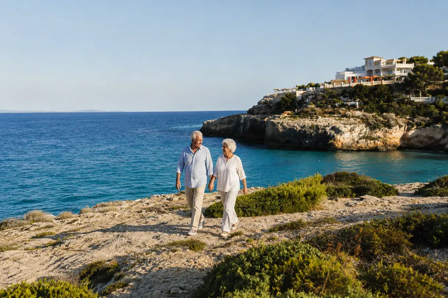 Healthy longevity food and lifestyle scene