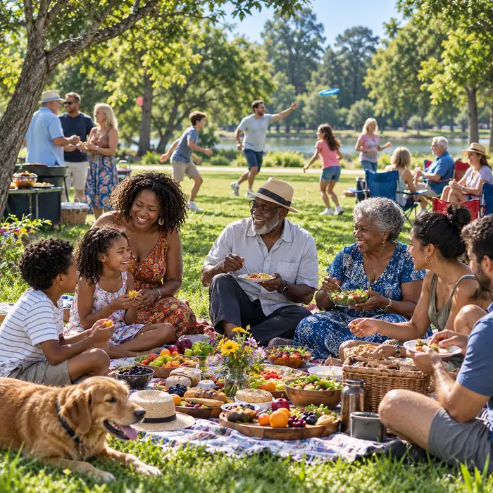 Community food gathering representing the social side of regional cuisine
